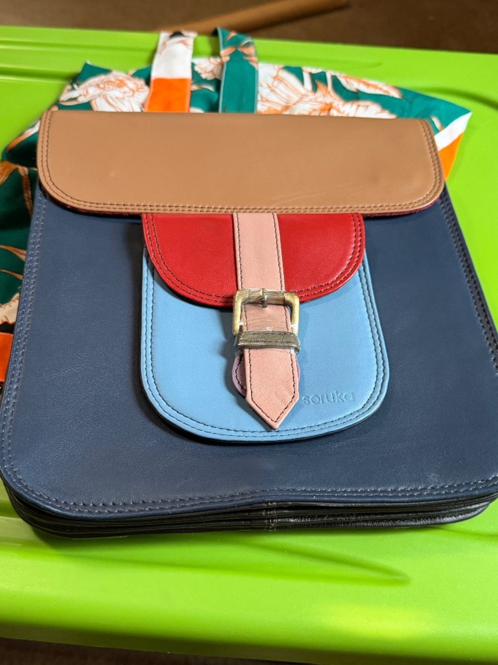 Well made, genuine leather backpack, made in Spain
